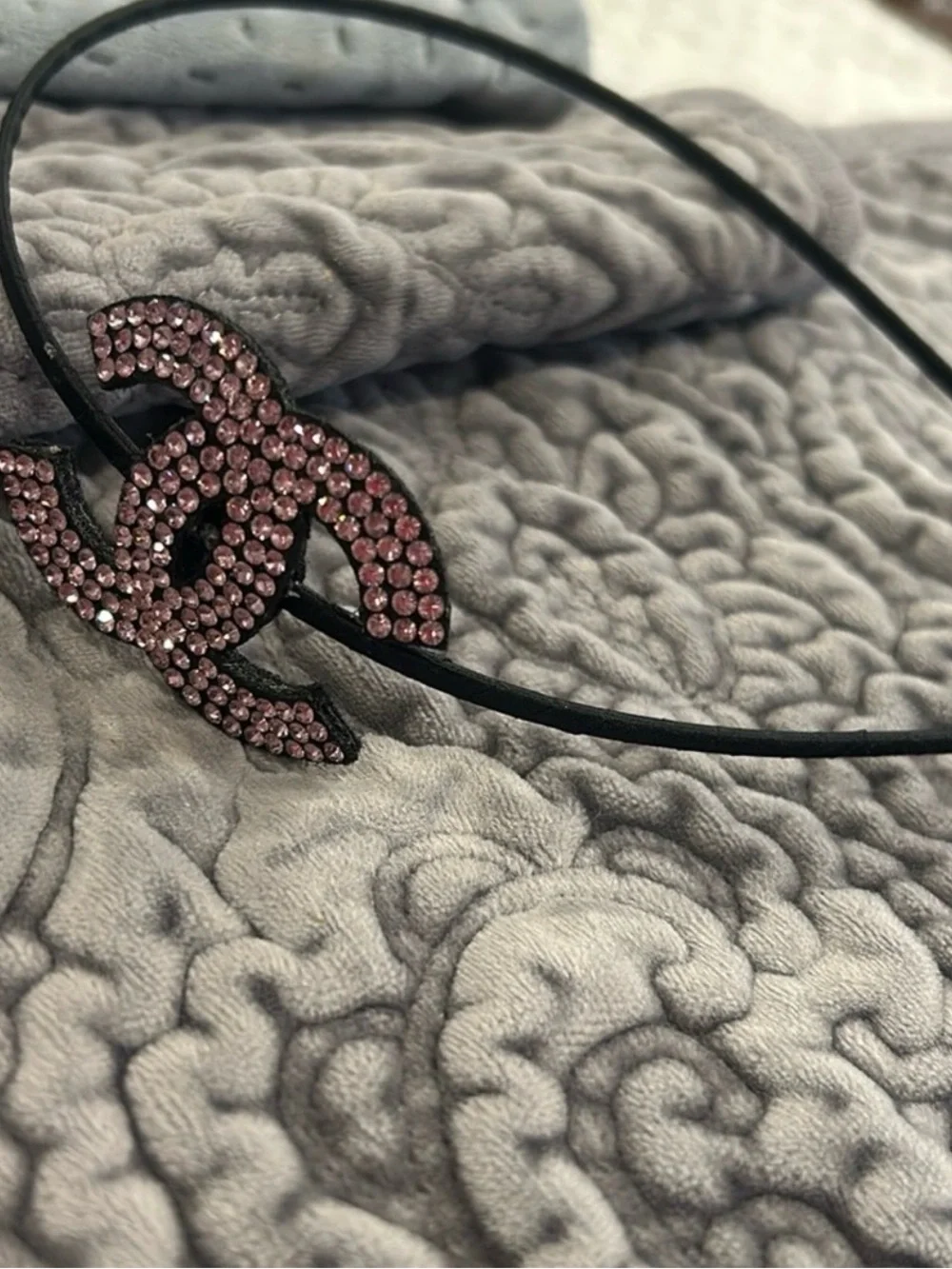 Crystal Logo Hairbands — Pink, Silver or Gunmetal